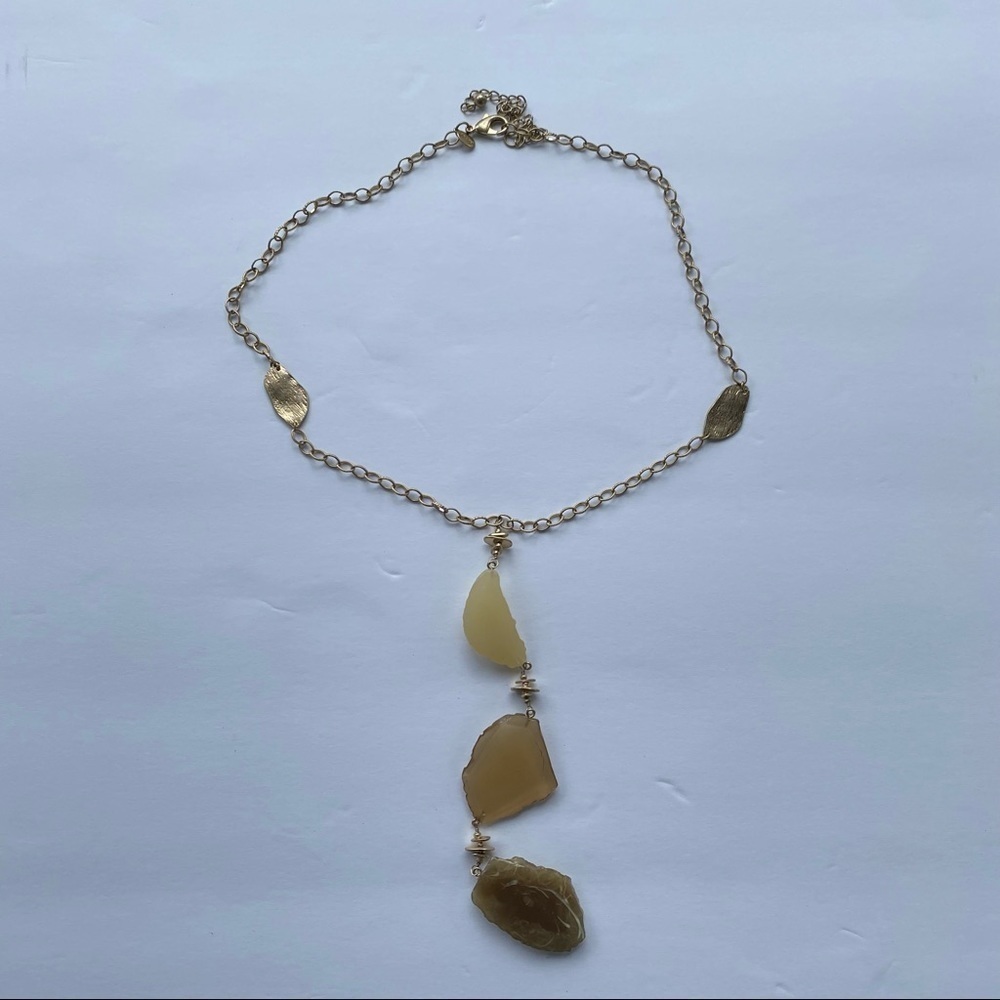 Chico’s Simulated Stone Long Necklace